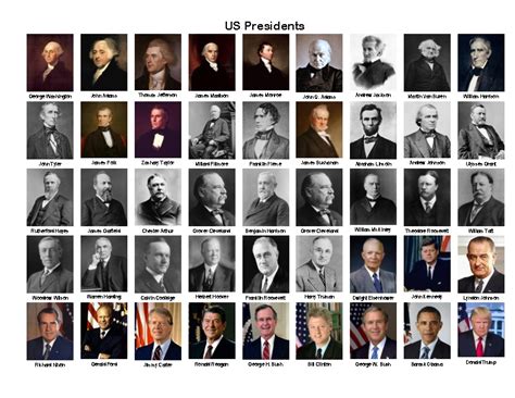 Free Printable Pictures Of Presidents